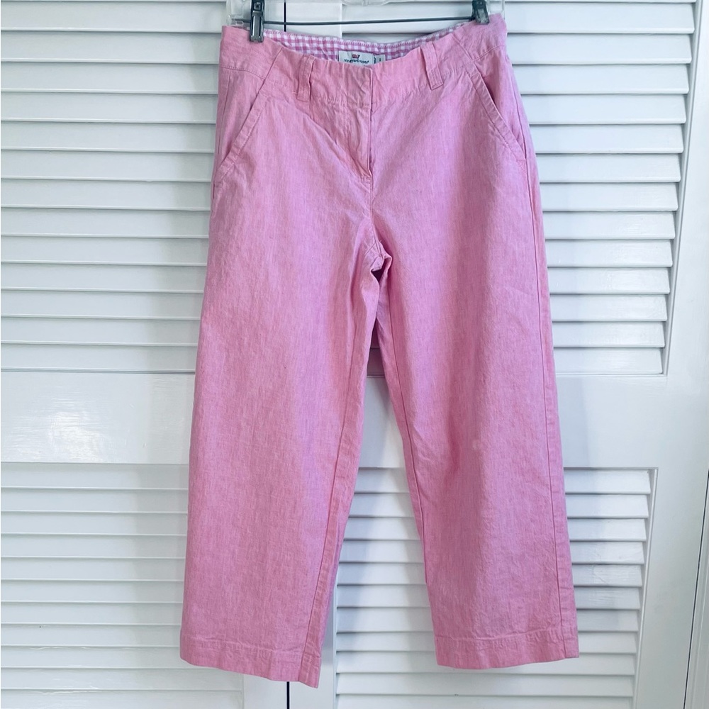Vineyard Vines Linen Cropped Pant - 2